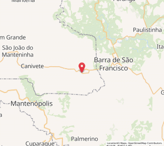 Map of Mantena, Minas Gerais