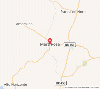 Map of Mara Rosa, Goiás