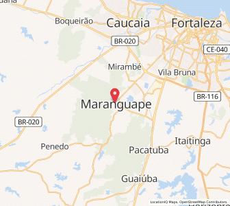 Map of Maranguape, Ceará