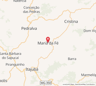 Map of Maria da Fé, Minas Gerais