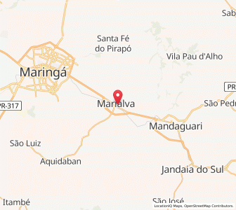 Map of Marialva, Paraná