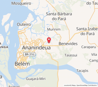 Map of Marituba, Pará