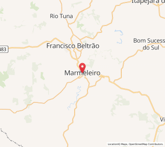 Map of Marmeleiro, Paraná