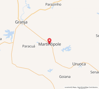 Map of Martinópole, Ceará