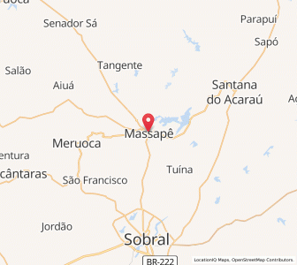 Map of Massapê, Ceará