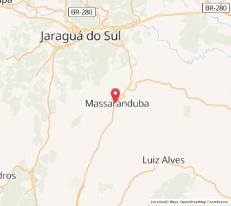 Map of Massaranduba, Santa Catarina