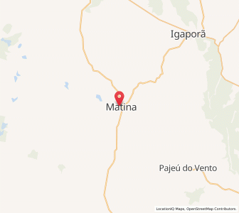 Map of Matina, Bahia