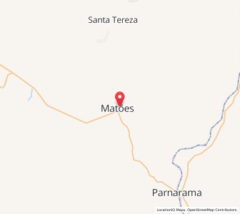 Map of Matões, Maranhão