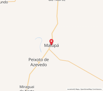 Map of Matupá, Mato Grosso