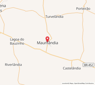 Map of Maurilândia, Goiás