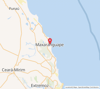 Map of Maxaranguape, Rio Grande do Norte