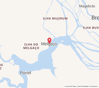 Map of Melgaço, Pará