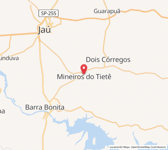 Map of Mineiros do Tietê, São Paulo