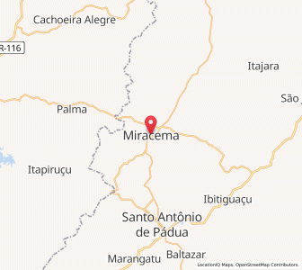 Map of Miracema, Rio de Janeiro