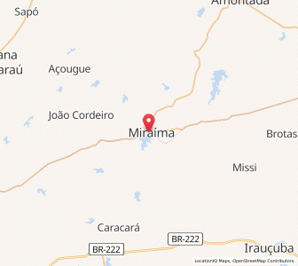 Map of Miraíma, Ceará
