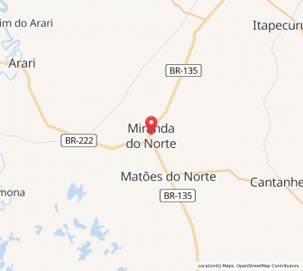 Map of Miranda do Norte, Maranhão