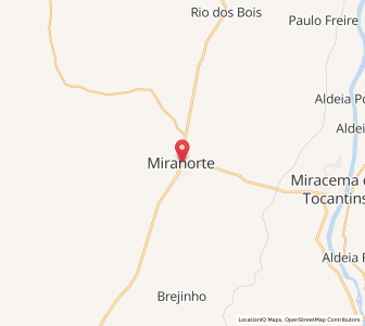 Map of Miranorte, Tocantins