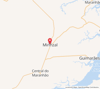 Map of Mirinzal, Maranhão