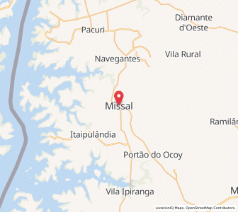 Map of Missal, Paraná