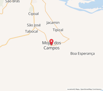 Map of Mojuí dos Campos, Pará