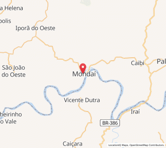Map of Mondaí, Santa Catarina