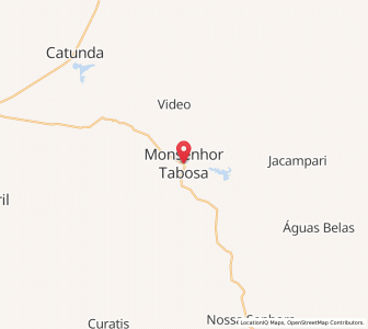Map of Monsenhor Tabosa, Ceará