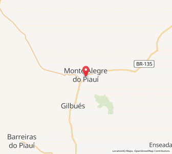 Map of Monte Alegre do Piauí, Piauí