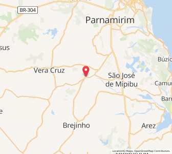 Map of Monte Alegre, Rio Grande do Norte