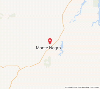 Map of Monte Negro, Rondônia