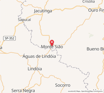 Map of Monte Sião, Minas Gerais