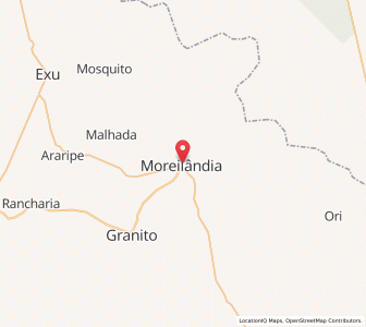 Map of Moreilândia, Pernambuco
