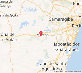 Map of Moreno, Pernambuco