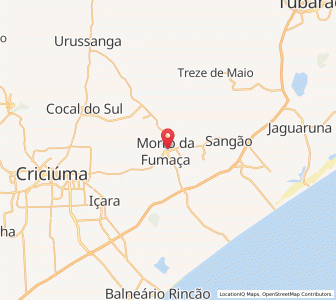 Map of Morro da Fumaça, Santa Catarina