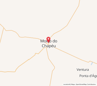 Map of Morro do Chapéu, Bahia