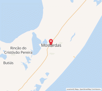 Map of Mostardas, Rio Grande do Sul