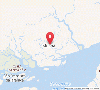 Map of Muaná, Pará