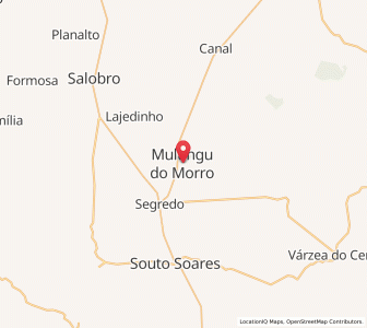 Map of Mulungu do Morro, Bahia