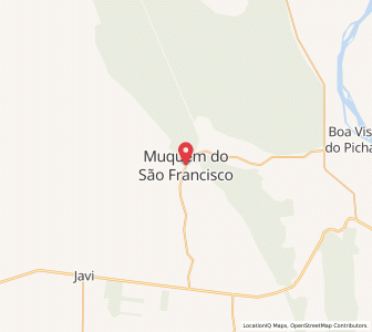 Map of Muquém de São Francisco, Bahia