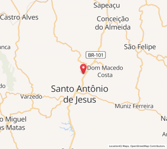 Map of Muritiba, Bahia