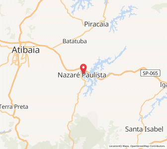 Map of Nazaré Paulista, São Paulo