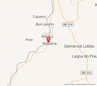Map of Nazária, Piauí