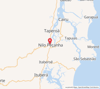 Map of Nilo Peçanha, Bahia