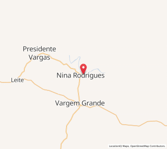 Map of Nina Rodrigues, Maranhão