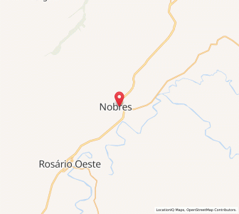 Map of Nobres, Mato Grosso