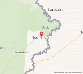 Map of Normandia, Roraima