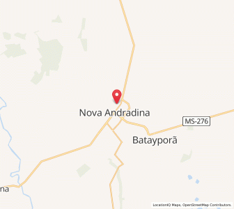 Map of Nova Andradina, Mato Grosso do Sul