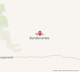 Map of Nova Bandeirantes, Mato Grosso