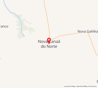 Map of Nova Canaã do Norte, Mato Grosso