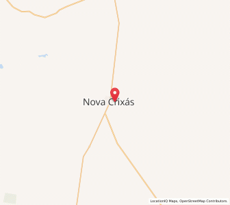 Map of Nova Crixás, Goiás