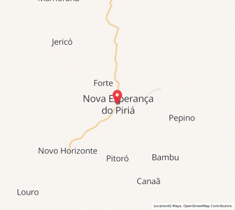 Map of Nova Esperança do Piriá, Pará